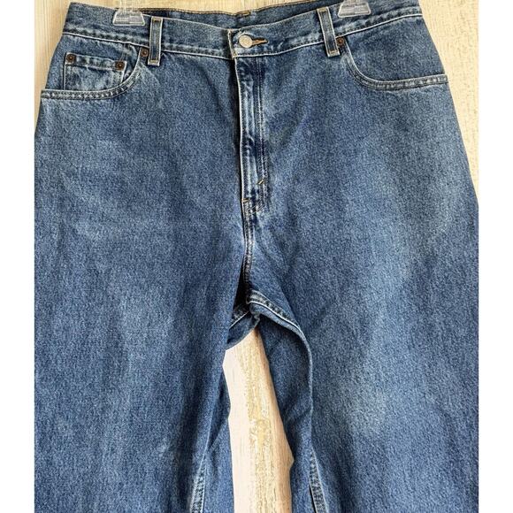 Vintage Ladies Levi Strauss 550 Classic Relaxed Tapered Size 16L Blue Jeans 3123 - Picture 2 of 7